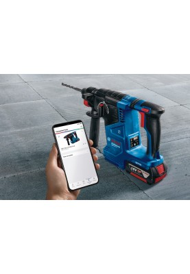 Bosch Перфоратор GBH 187-LI Professional акумуляторний, 2*18 В 5 Аг, SDS-Plus, 2.4 Дж, 980 об/хв, кейс, 2.9 кг