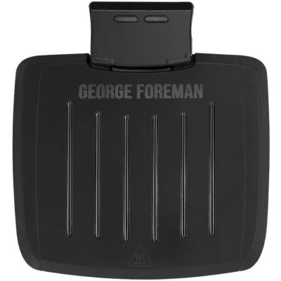 Russell Hobbs Гриль George Foreman притискний Immersa Small, 1100Вт, темп. режимів-1, з'ємні пластини, метал, пластик, чорний