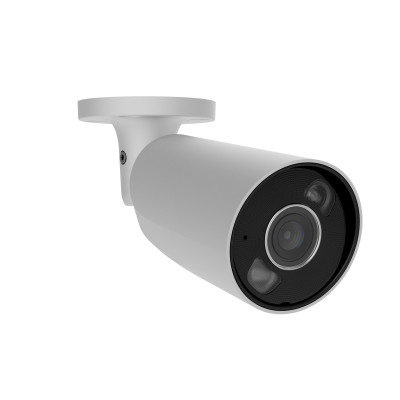 Ajax IP-Камера дротова BulletCam HL white, 5мп, 2.8мм, гібридне підсвічування IR 35м, білий Led 50м, Poe, True WDR, IP 65, аудіо, кут огляду 100° до 110°, вулична, біла