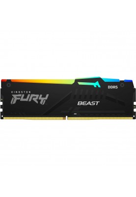 Kingston Пам'ять до ПК DDR5 6000 8GB FURY Beast Black RGB