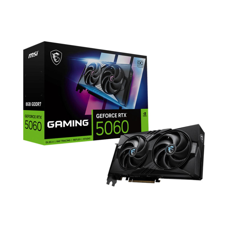 MSI Відеокарта GeForce RTX 5060 8GB GDDR7 GAMING OC