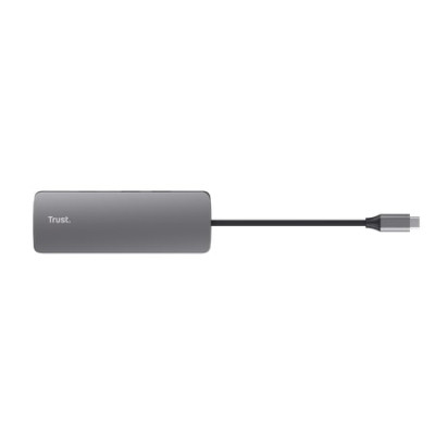 Trust Адаптер Trust Dalyx 8in1 USB-C> 1xUSB-А 3.2/USB-A 2.0/2xUSB-С/HDMI/Ehernet/SD/microSD, Алюміній, 0.15м, Сірий Trust Адаптер Trust Dalyx 8in1 USB-C> 1xUSB-А 3.2/USB-A 2.0/2xUSB-С/HDMI/Ehernet/SD/microSD, Алюміній, 0.15м, Сірий