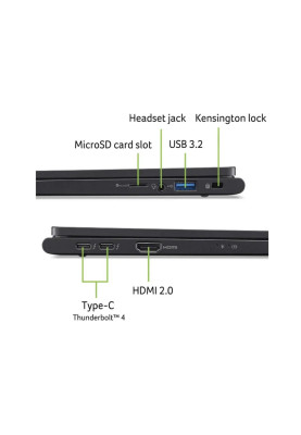 Acer Ноутбук TravelMate TMP614-73 14" 2.8K OLED, Intel U7-155H, 32GB, F1TB, UMA, Win11P, чорний