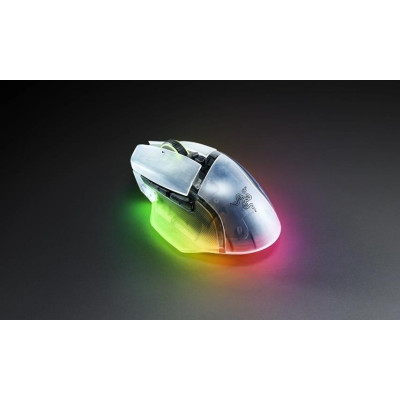 Razer Миша Basilisk V3 Pro 35K, RGB, USB-A/WL/BT, Phantom White Ed.