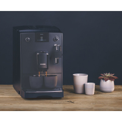 Nivona Кавомашина CafeRomatica, 2,2л, зерно+мелена, ручний капуч, авторецептів -5, чорний