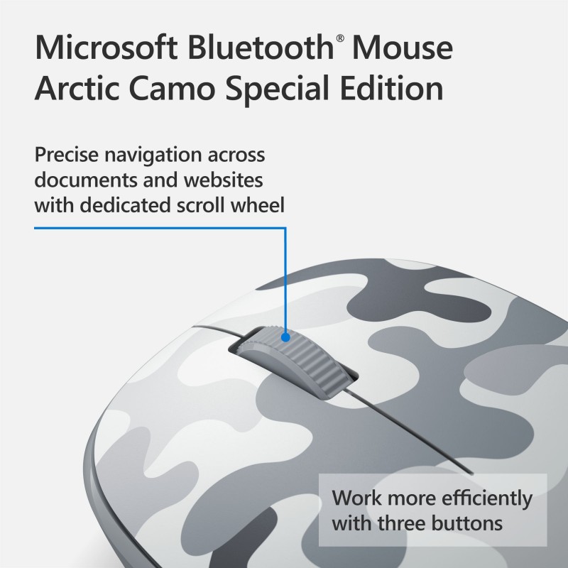 Microsoft Миша Camo SE Bluetooth White