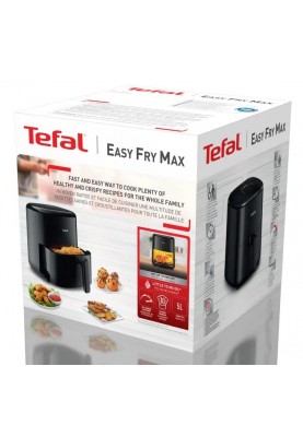 Tefal Мультипіч Easy Fry Max, 1500Вт, чаша-5л, сенсорне керув., 10 програм, пластик, чорний