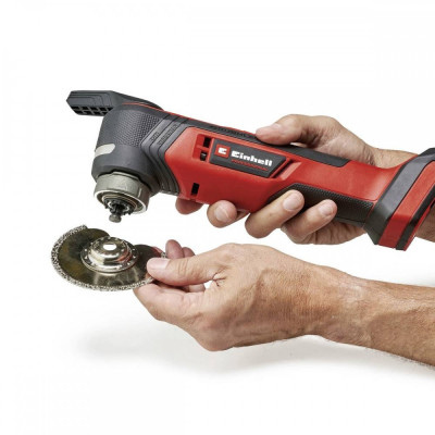 Einhell Багатофункціональний інструмент акумуляторний TP-MG 18 Li BL - Solo PXC 18В 11000-20000кол·хв кут колінь 3.2° 1.08 кг без АКБ і ЗП Einhell Багатофункціональний інструмент акумуляторний TP-MG 18 Li BL - Solo PXC 18В 11000-20000кол·хв кут колінь 3.2° 1.08 кг без АКБ і ЗП