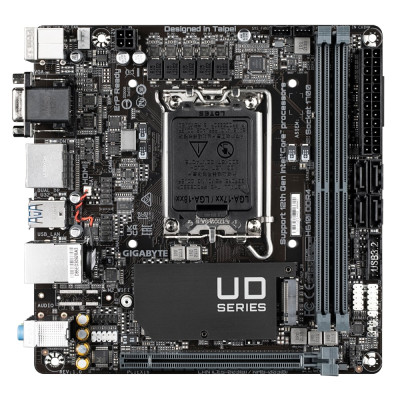 Gigabyte Материнська плата H610I DDR4 s1700 H610 2xDDR4 M.2 HDMI D-Sub mITX