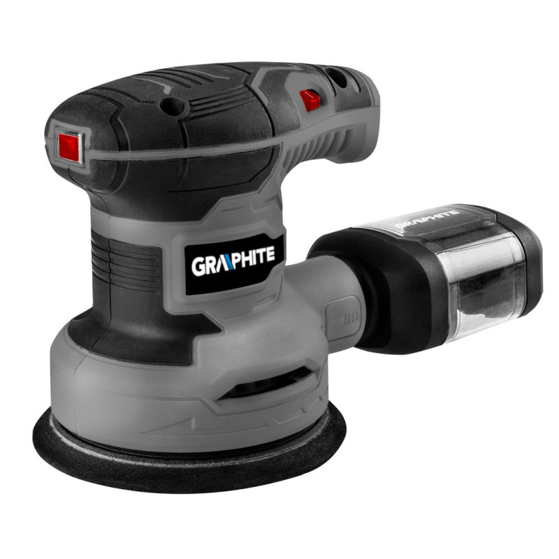 Graphite Шліфмашина ексцентрикова 300Вт 125мм 7000-13000об·хв орбіта 1мм 1.21кг