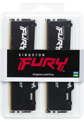 Kingston Пам'ять ПК Kingston DDR5 64GB KIT (32GBx2) 6000 FURY Beast RGB