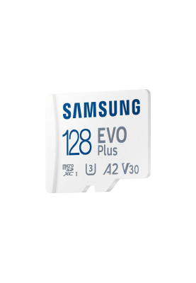 Samsung Мапа пам'яті microSD 128GB C10 UHS-I R130MB/s Evo Plus + SD