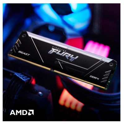 Kingston Пам'ять ПК Kingston DDR4 16GB 3200 FURY Beast RGB