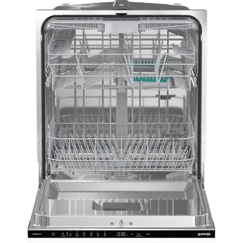 Gorenje Посудомийна машина вбудовувана, 16компл., A+++, 60см, AquaStop, автоматичне відчинення, сенсорн.упр, 3 кошики, білий