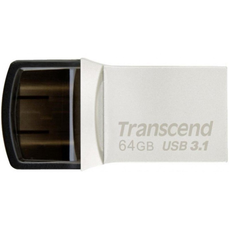 Transcend Накопичувач 64GB USB 3.1 Type-A + Type-C 890 R90/W30MB/s