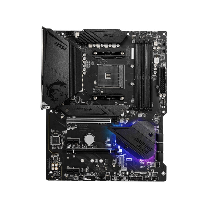 MSI Материнcька плата MPG B550 GAMING PLUS sAM4 B550 4xDDR4 HDMI DP ATX