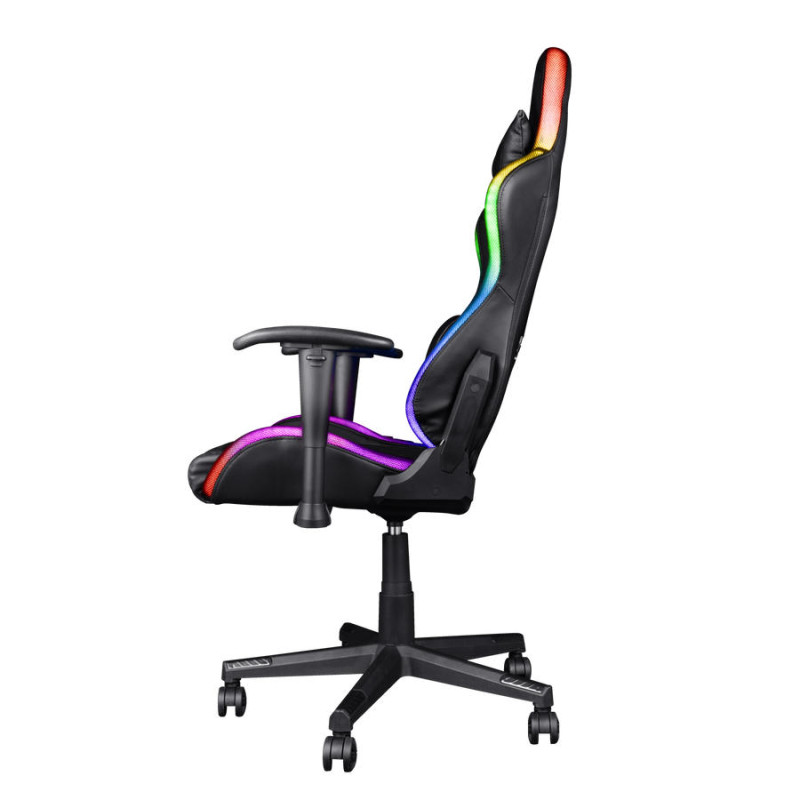 Trust Крісло GXT 716 Rizza, ПУ шкіра, 3D-Armrests, RGB, чорний Trust Крісло GXT 716 Rizza, ПУ шкіра, 3D-Armrests, RGB, чорний