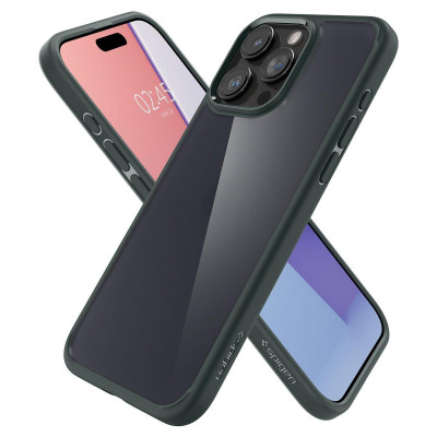 Spigen Чохол для Apple iPhone 15 Pro Max, Ultra Hybrid, Frost Green