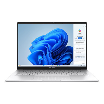 ASUS Ноутбук Zenbook 14 UX3405MA-QD870W 14" FHD OLED, Intel Ultra 7 155U, 16GB, F512GB, UMA, Win11, Сріблястий