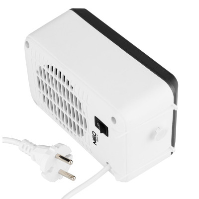 Neo Tools Тепловентилятор електричний настільний Neo Tools, 600Вт, термостат, білий, 0.62кг