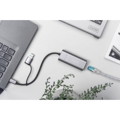 Digitus Адаптер USB-C/USB 3.0 - 2.5 Gbps Ethernet