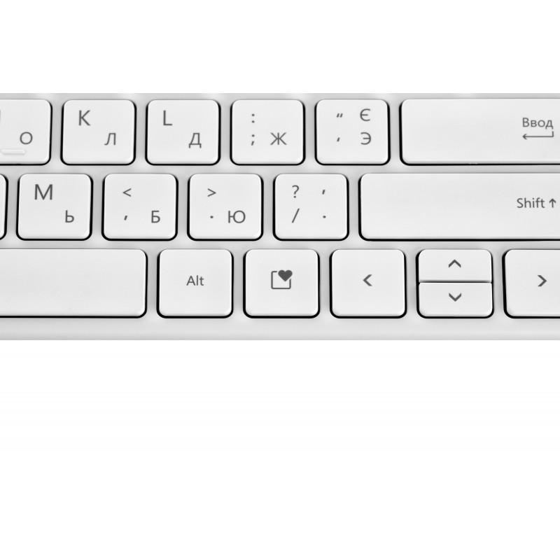 Microsoft Клавіатура Designer Compact 79 key, BT, EN/UKR/RU, Білий