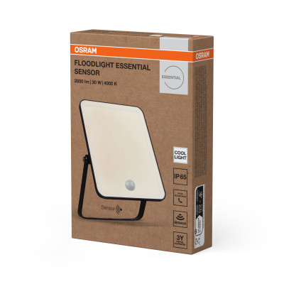 Osram Прожектор OSRAM ECO 30Вт 2850Лм 4000K датчик руху чорний
