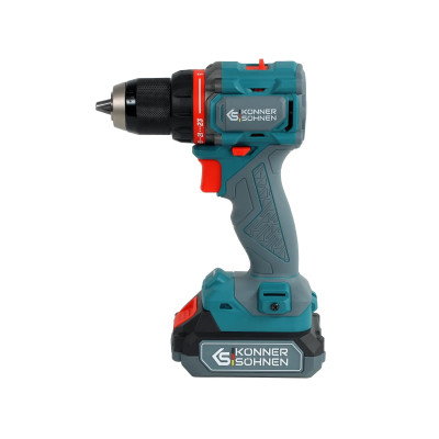 Könner & Söhnen Шурупокрут-дриль ударний акумуляторний Konner&Sohnen KS ID20V-60 KIT 74 PLUS 20В 2х2А·рік 60Нм 0-450·0-1900об/хв LED-світло ЗП набір свердл і біт 74. Könner & Söhnen Шурупокрут-дриль ударний акумуляторний Konner&Sohnen KS ID20V-60 KIT 74 PLUS 20В 2х2А·рік 60Нм 0-450·0-1900об/хв LED-світло ЗП набір свердл і біт 74.