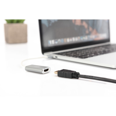 Digitus Адаптер USB-C - HDMI UHD 4K, M/F, 0.2 m