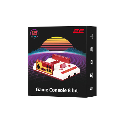 2E Ігрова консоль 8bit AV (2 дротових геймпада, 298 ігор)
