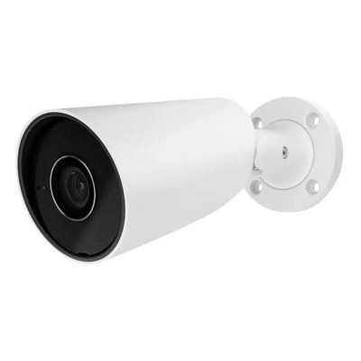 Ajax IP-Камера проводная BulletCam, 8мп, 4мм, Poe, True WDR, IP 65, ИК 35м, аудио, угол обзора 75°до 85°, уличная, белая