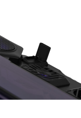 2E Gaming Підставка для ноутбука CPG-012, до 17.3", 1xUSB-C, LCD/semiconductor cooling pad, RGB, чорний