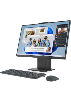 Lenovo Комп'ютер персональний моноблок Lenovo IdeaCentre AIO 27ARR9 27" FHD IPS AG, AMD R5-7535HS, 16GB, F512GB, UMA, кл+м, без ОС, сірий