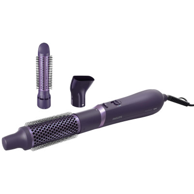 Philips Фен-щітка 3000 Series, 800Вт, іонізація, 3 насадки, фіолетовий