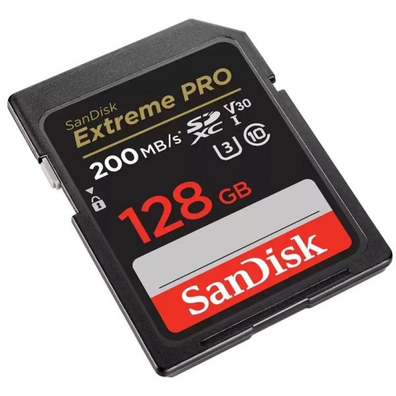 SanDisk Карта пам'яті SD 128GB C10 UHS-I U3 R200/W140MB/s Extreme Pro V30