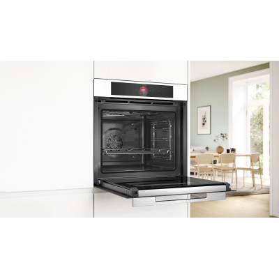 Bosch Духовий шафа електричний, 71л, A+, дисплей, конвекція, піроліз, білий