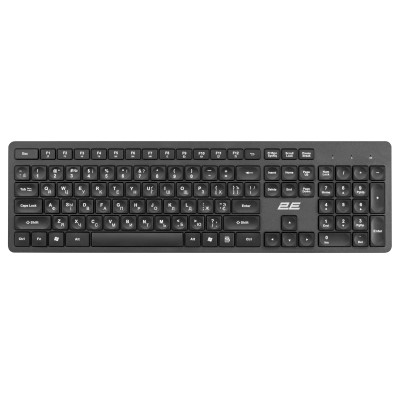 2E Комплект клавіатура та миша MK420 WL, EN/UK/RU, чорний