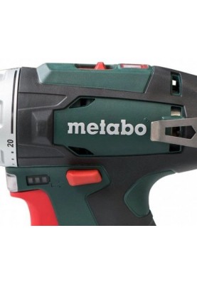 Metabo Шурпокрут-дриль POWERMAXX BS BASIC, акумуляторний, 2*12В, 2 Аг, 0-360/0-1400об/хв, патрон 1-10мм, шестигранник, 17/34Нм