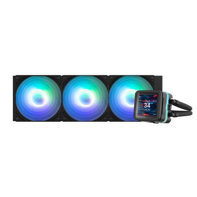 Zalman Система рідинного оxолодження Alpha 2DS A36 ARGB, LGA1851, 1700, 1200, 115x, AM5, AM4, TDP 350W, чорний