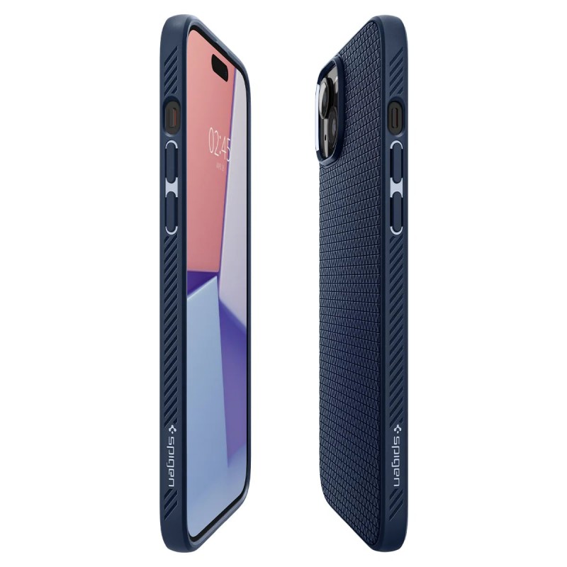 Spigen Чохол для Apple iPhone 15 Plus Liquid Air, Navy Blue