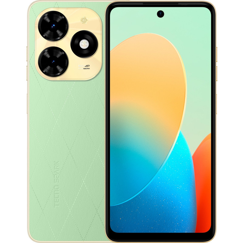 TECNO Смартфон Spark 20C (BG7n) 6.56" 4/128ГБ, 2SIM, 5000мА·год, Magic Skin Green