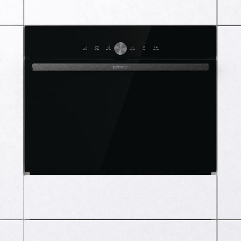 Gorenje Духова шафа електрична компактна, 50л, A+, дисплей, ф-ція мікрохвиль, чорний