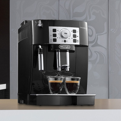Delonghi Кавомашина, 1.8л, зерно+мелена, авторецептів -6, підігрів чашок, кофемолка, подача гар. води, чорний