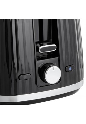 Russell Hobbs Тостер Eden 800Вт, пластик, підігрів, розморожування, чорний