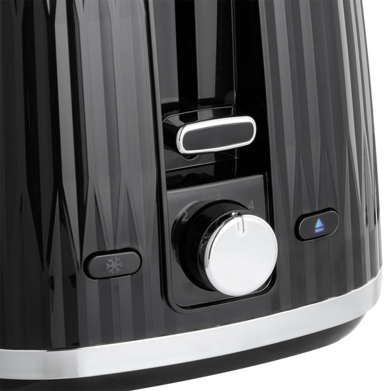 Russell Hobbs Тостер Eden 800Вт, пластик, підігрів, розморожування, чорний