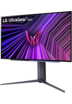 LG Монітор 27" 27GS95QE-B 2xHDMI, DP, USB, Audio, OLED, 2560x1440, 240Hz, 0.03ms, DCI-P3 98.5%, G-SYNC, FreeSync, AdaptiveSync, Pivot, DisplayHDR TRUE BLACK 400