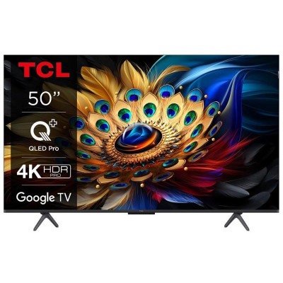 TCL Телевізор 50" QLED 4K 60Hz Smart Google TV Black