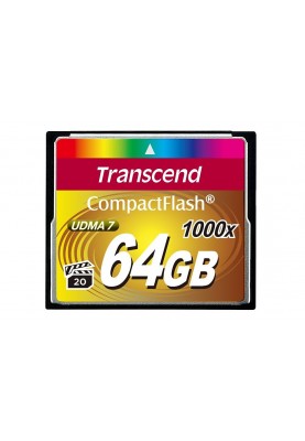 Transcend 1000x CompactFlash (Ultimate)[Карта пам'яті CF 64GB 1000X]
