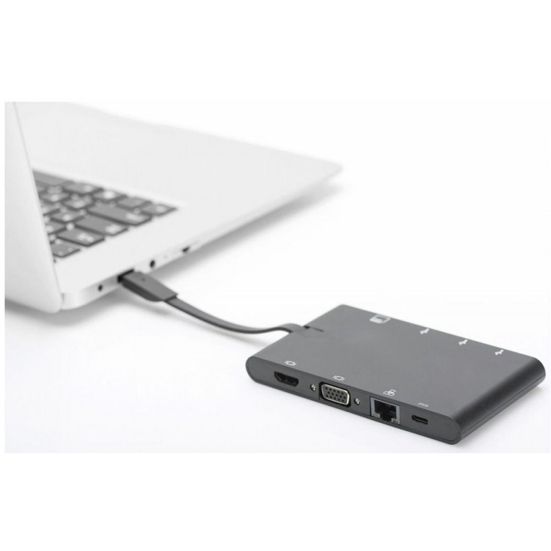 Digitus Док-станція Travel USB-C, 9 Port