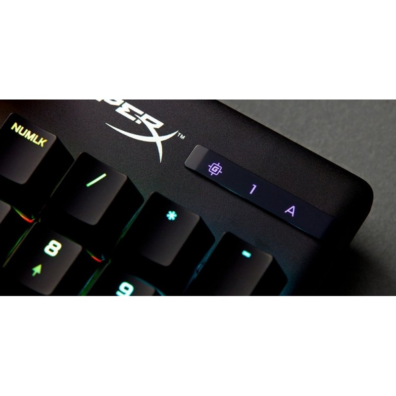 HyperX Клавіатура Alloy Origins Aqua USB RGB PBT ENG/RU, Black